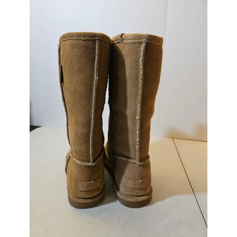Bjorndal womens brown suede leather boots - size 7